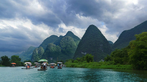 描写桂林山水风景的句子及图片